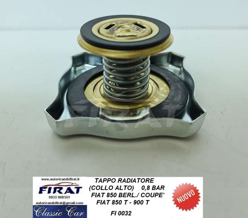 TAPPO RADIATORE FIAT 850 - 850T - 900T 0,8 BAR (0032)